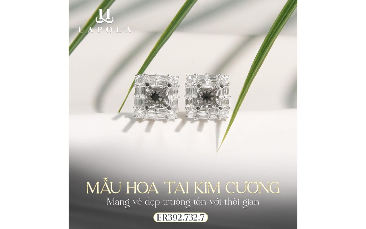 MẪU HOA TAI KIM CƯƠNG MANG VẺ ĐẸP TRƯỜNG TỒN CỦA THỜI GIAN