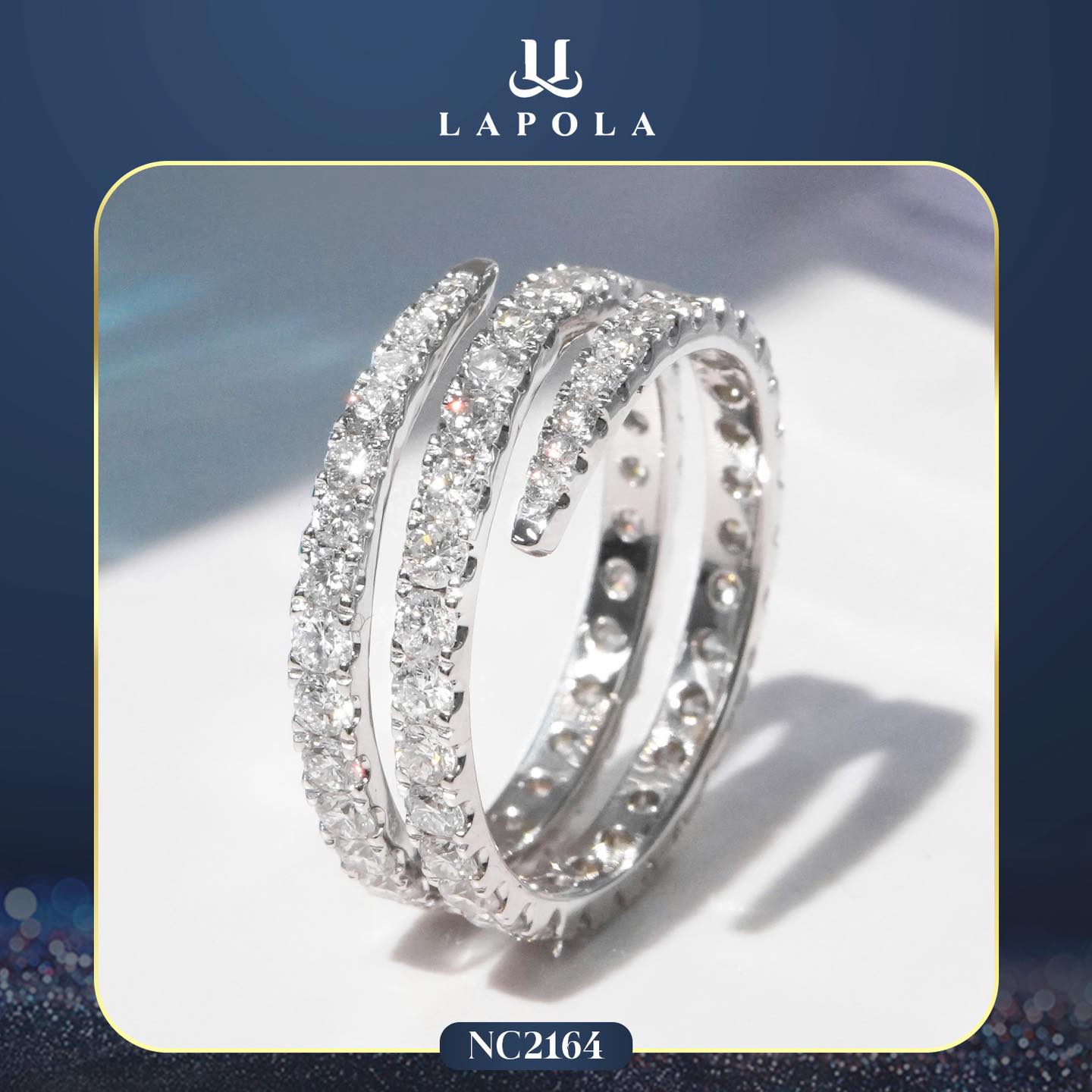 Nhẫn Kim Cương Spiral